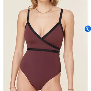 Andie Swim The cove one piece TAN black 3X $112 NWT